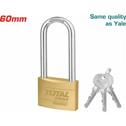 Total TLK32602L Ορειχάλκινο Λουκέτο Μακρύλαιμο με Κλειδί 60mm
