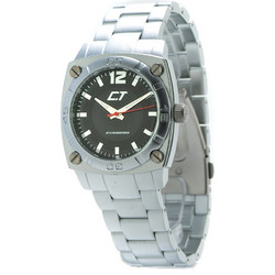 Chronotech Ανδρικό Ρολόι με Ασημί Μεταλλικό Μπρασελέ CC7079M-02M