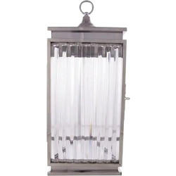 Lantern HOLLY D01585 - Φανάρι Διακοσμητικό για Ατμόσφαιρα Πολυτέλειας Nickel