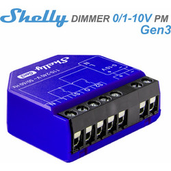 Shelly Dimmer 0/1-10V PM Gen3 | Smart Wi-Fi / Bluetooth 0/1-10V Dimming Controller με Μέτρηση Κατανάλωσης - EAN 3800235261750