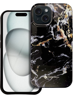 Θήκη για iPhone 15 PRO συμβατή με MagSafe , Black marble