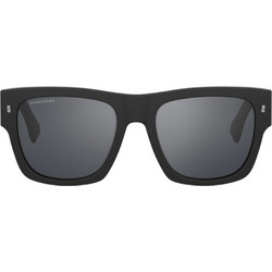 Dsquared2 D20004/S 003/T4 Ανδρικά Γυαλιά Ηλίου Τετράγωνα Κοκάλινα Μαύρα με Μαύρο Polarized Φακό