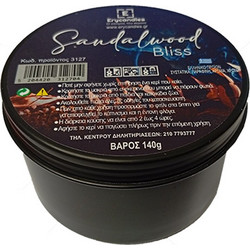 ERYCANDLES Αρωματικό Κερί Sandalwood Μεταλλικό Κουτί 8Χ5εκ Μαύρο