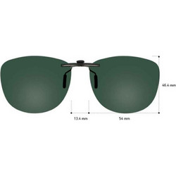 Sunglasses CLIP ON ΓΙΑ ΚΟΚΑΛΙΝΟ ΚΑΙ ΜΕΤΑΛΛΙΚΟ ΣΚΕΛΕΤΟ 12794/G15/54