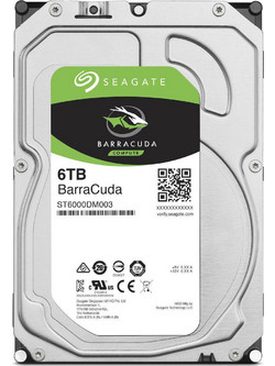 Seagate BarraCuda 6TB HDD Σκληρός Δίσκος 3.5" Sata 3 5400rpm με 256MB Cache