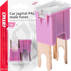 Ασφαλειες Japval Pal U Αρσενικες 30A Σε Ροζ Χρωμα Amio - 2 Τεμ