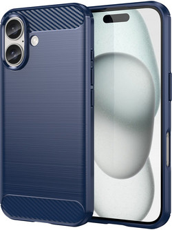Carbon Case for iPhone 16 Plus - Blue