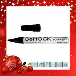 Μαρκαδόρος Alu Ανεξίτηλος Μαύρος GeHOCK