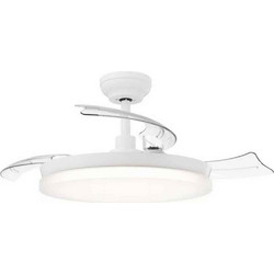 Tynl Retractable Fan 42' 32W+35W WH OFF
