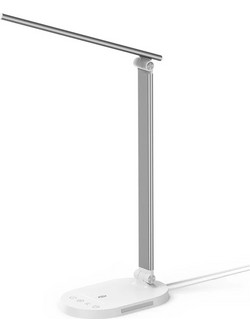 TaoTronics Επιτραπέζιο Φωτιστικό LED Desk Lamp 400LM with 5 Βrightness Levels, 5 Color Temperature, Touch Control, Nightlight - Άσπρο (TT-DL1012)