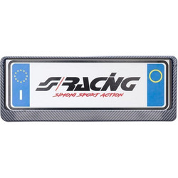 Πλαισιο Πινακιδας Carbon Look Εμπροσ Simoni Racing 37 X 13 Cm - 1 Tem