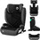 Lionelo Hugo Κάθισμα Αυτοκινήτου Booster i-Size 15-36kg ISOfix Black Grey
