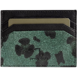 7 Dots Δερμάτινη Θήκη Καρτών Green (Leopard-90-005)