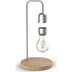 Allocacoc Levitating Table Lamp Επιτραπέζιο Φωτιστικό με Αιωρούμενη Λάμπα - Silver