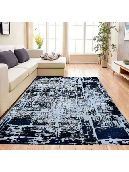 Χαλί Ανάγλυφο Γκρι Μαύρο 190x230cm