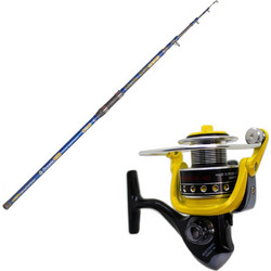 Oceanic Combo Casting Team Niteo + Sensei Magnum 60 Σετ Καλάμι Ψαρέματος για Spinning / Shore Jigging / Casting Τηλεσκοπικό 3.6m με Μηχανισμό 50-150gr