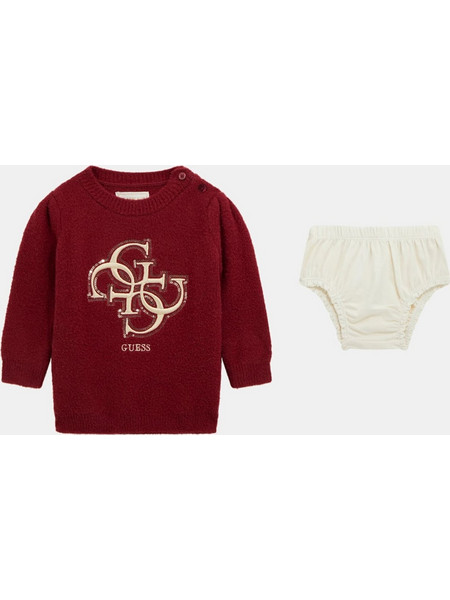 Guess Φόρεμα Set Sweater Dress And Panties A5BK01Z3220 ΜΠΟΡΝΤΩ A5BK01Z3220-G5A9 Μπορντό Κορίτσι