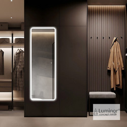 Luminor Look Ορθογώνιος Καθρέπτης Μπάνιου Led Αφής Μεταλλικός LOO18060