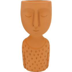 SKEPTICAL 1 ΚΑΣΠΩ 11x9x26cm POLYRESIN TERRACOTTA