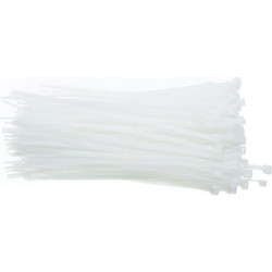 CABLEXPERT NYLON CABLE TIES 250x3.6MM FROST+UV RESISTANT (100PCS/BAG) WHITE