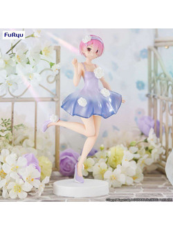 Furyu Re Zero Starting Life In Another World Trio-Try-IT Bunnies Ram Flower Dress 21cm