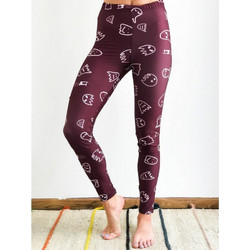 Chic Mess Leggings Burgunty Ghost Μπορντό