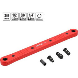 YATO -YT-07370 ΜΟΧΛΟΣ ΕΠΕΚΤΑΣΗΣ ΚΑΣΤΑΝΙΑΣ 340mm ΜΕ ΑΝΤΑΠΤΟΡΕΣ 1/4" 3/8" & 1/2"