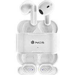 NGS Artica Duo Ακουστικά Bluetooth In Ear White