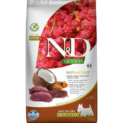 Farmina N&D Quinoa Grain Free Skin & Coat Mini Adult with Venison, Quinoa, Coconut & Turmeric 2.5kg