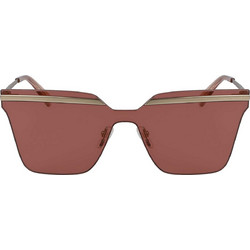 Longchamp LO122S 750 Ανδρικά Γυαλιά Ηλίου Πολυγωνικά Μεταλλικά Καφέ με Καφέ Polarized Φακό
