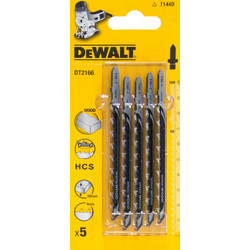 DEWALT λάμες σέγας HCS 100mm T144D για ξύλο και πλαστικό 5 τμχ DT2166-QZ
