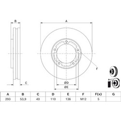 Bosch Δισκόπλακα - 0 986 479 D81