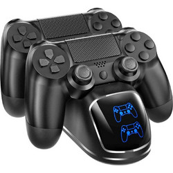 Βάση Φόρτισης Χειριστηρίων PS4 Διπλή με LCD για DualShock 4