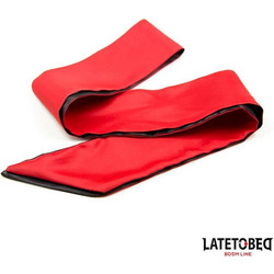 Satin Blindfold Red and Black