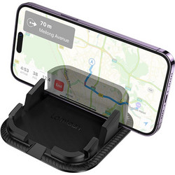LAMTECH DASHBOARD CAR HOLDER 2-ANGLE ADJUSTMENT BLACK