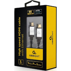CABLEXPERT 4K HIGH SPEED HDMI CABLE WITH ETHERNET 'SELECT PLUS SERIES' 3M