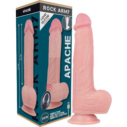 Rockarmy Premium Apache Ρεαλιστικός Δονητής για Ζευγάρια με Τηλεχειριστήριο 22cm Flesh