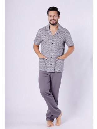 Βαμβακερή Ανδρική Πιτζάμα Kacper 1747
