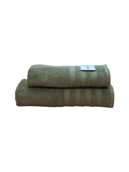 ΠΕΤΣΕΤΑ VERONA ΧΑΚΙ 480gr/m 100% BAMBAKI 50X90 50Χ90 ΧΑΚΙ