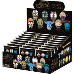 STAR WARS 3 - Series 1 - 3D Foam Bag Clip (Display 24 Pcs)