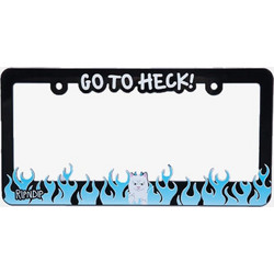 RIPNDIP Men Go To Heck License Plate - BLACK - RND9200