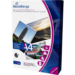 Φωτογραφικό Χαρτί MediaRange για Laser Εκτυπωτές Α4 Matte 120g/m 100 Φύλλα (MRINK106)