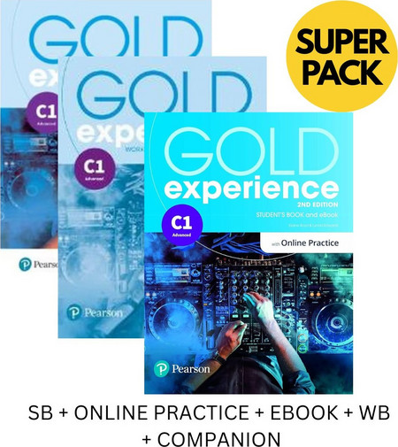 GOLD EXPERIENCE C1 SUPER PACK (SB + ONLINE PRACTICE + EBOOK + WB + COMPANION) 2ND ED