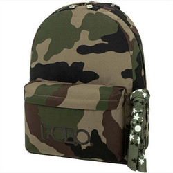 Polo Original With Scarf Camo Σχολική Τσάντα Πλάτης Γυμνασίου - Λυκείου Πράσινη 901135-29