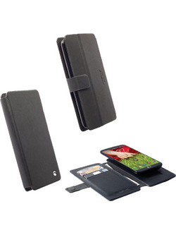 KRUSELL MALMO SLIDE ΘΗΚΗ UNIVERSAL LEATHER FLIPWALLET 4XL BLACK