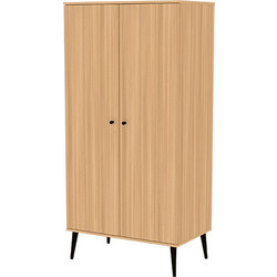 Faktum Calma Oak Ντουλάπα 2φυλλη 96 x 58 x 196 εκ