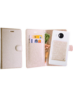 VOLTE-TEL LEATHER GOLD BOOK ΘΗΚΗ UNIVERSAL 5.1in-5.7in 3M MAGNET