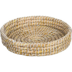 Δίσκος Ψάθινος Στρογγυλός Φυσικό Χρώμα O26x6cm