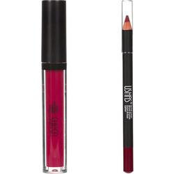 Ushas Cosmetics Lipstick + Lip Pencil Classic Red Cherry 3.8ml