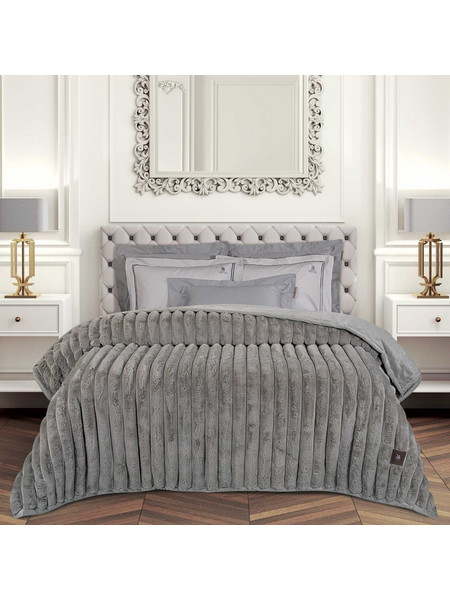 GREENWICH POLO CLUB ΚΟΥΒΕΡΤΑ FAUX FUR ΥΠΕΡΔΙΠΛΗ 220X240 PREMIUM 3831 TAUPE